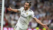 Gereth Bale festeja un gol con el Real Madrid