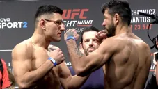 Damir Hadzovic y Polo Reyes previo a su enfrentamiento