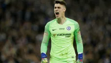Kepa negándose a ser sustituido por Caballero