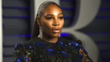 Serena Williams, durante la fiesta de los Oscar de Vanity Fair