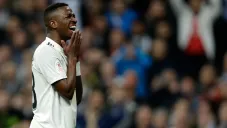 Vinicius se lamenta en juego del Real Madrid
