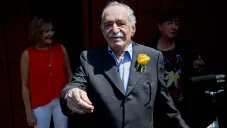 Gabriel García Márquez en su casa en México