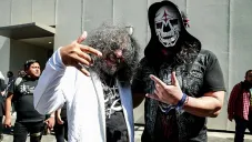 La Parka en la conferencia de prensa del Vive Latino