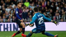 Coutinho estrella disparo contra Courtois