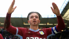 Jack Grealish festejando su gol ante el Birmingham