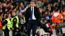 Valverde, durante un partido del Barcelona