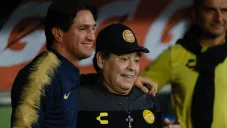 Bruno Marioni y Diego Armando Maradona