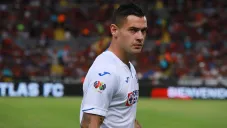 Milton Caraglio en un partido con Cruz Azul