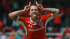 Rodrigo Salinas festejando su gol al minuto 95