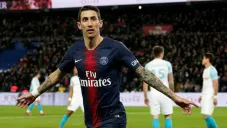 Di María celebra anotación contra Marsella