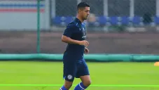Elías Hernández en entrenamiento con el Cruz Azul