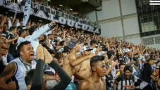 Aficionados del Atlético Mineiro durante un partido