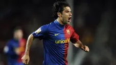 Rafa Márquez durante un partido con el Barcelona