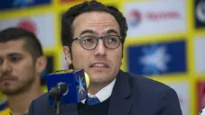 Mauricio Culebro durante una conferencia de prensa