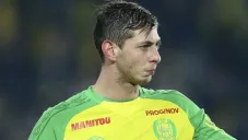 Sala en un partido del Nantes