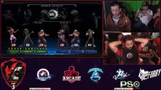 Violent Kain (abajo), tras resetear la Gran Final de KOF XIII contra ET