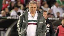 Tata Martino, durante juego del Tri contra Chile