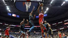 Charlotte Hornets durante un partido de la NBA