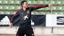 Luis Enrique dirige una sesión con España