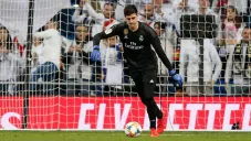 Thibaut Courtois, durante un juego con el Real Madrid