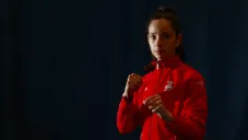 Victoria Heredia posando para la lente de RÉCORD