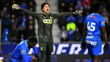 Ochoa durante encuentro contra el Gent