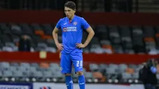 Alexis Gutiérrez durante un encuentro de Cruz Azul