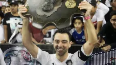 Xavi Hernández en un partido del Al Saad