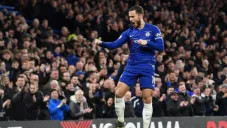 Hazard celebra anotación con el Chelsea