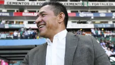 Ambriz, durante la victoria ante Necaxa