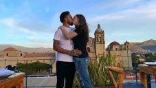 Javier Aquino con su novia Alin Rosales