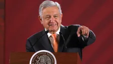 Andrés Manuel López Obrador durante una conferencia de prensa