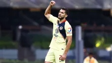 Henry Martín en festejo de gol