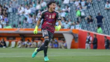 Nahuel Guzmán, durante un duelo con Tigres