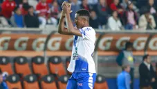 Óscar Murillo durante un partido de Pachuca