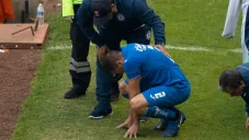 Pablo Aguilar sale lesionado durante el Clásico Joven