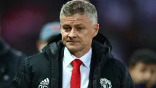 Solskjaer al término de un partido ante el United