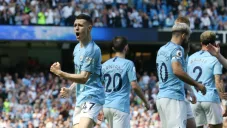 Phil Foden festeja su gol frente al Tottenham