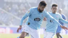 Araujo en un partido con el Celta de Vigo