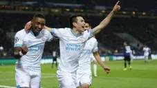 Chucky celebra anotación con el PSV