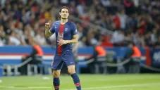 Cavani, en el partido contra Mónaco