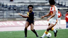 'La Cobra' Muñante durante un partido con Pumas