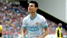 Hirving Loznao, durante un juego con el PSV