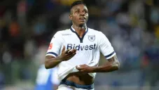 Papy Faty durante un partido de futbol