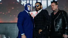 Dr. Wagner Jr. y Blue Demon Jr. en el careo
