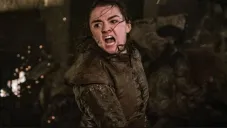 Arya Stark durante una escena de Game Of Thrones