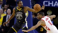 Durante, durante las Semifinales ante los Rockets