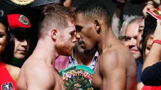 Canelo Y Jacobs se encaran en pesaje previo a pelea