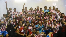 San Luis en festejo tras ganar la Final