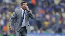 Miguel Herrera durante el partido contra Cruz Azul